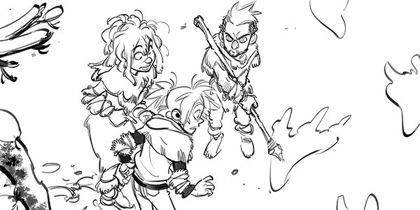 Frnck : roughs de couvertures