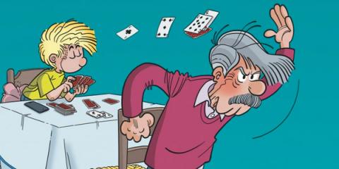 Cédric fête le nouvel an dans SPIROU