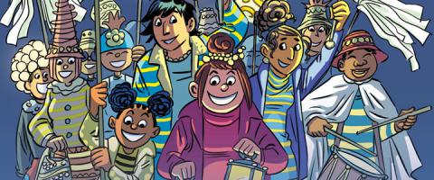 Inauguration de la fresque Tamara à Bruxelles